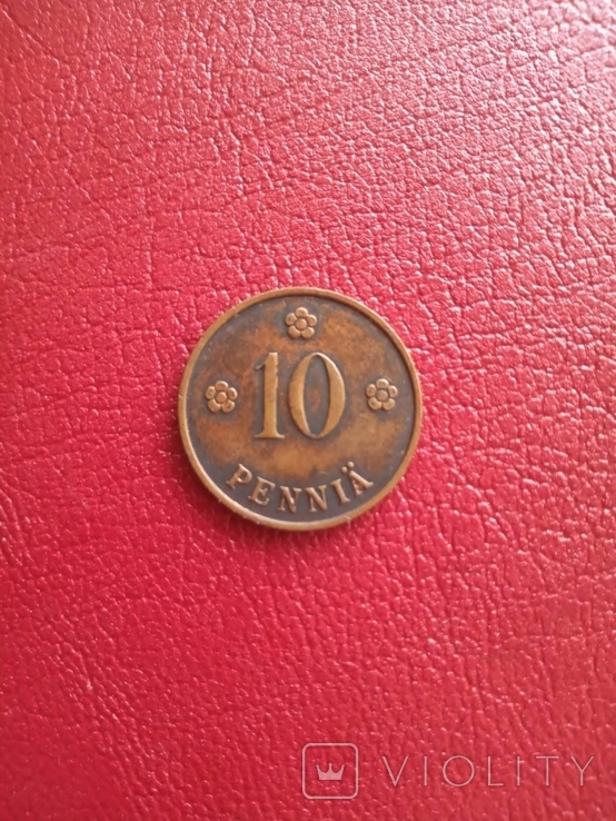 Финляндия 10 пенни 1939, фото №2