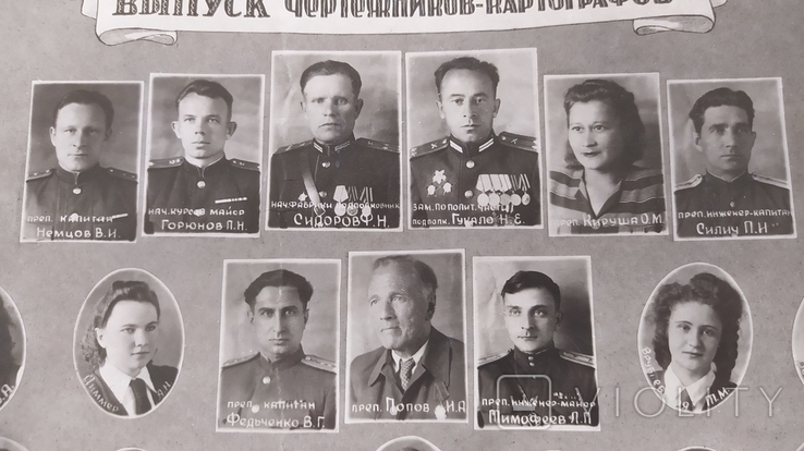 Kiev Military Cartographic Factory. Graduation of draftsmen-cartographers in 1950, photo number 4