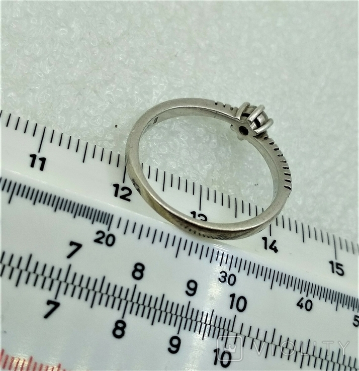 Кольцо Серебро 925 Цирконы, фото №5