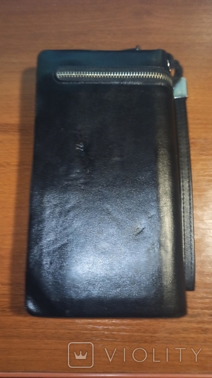 Кожаная борсетка, портмоне,карточница, фото №3