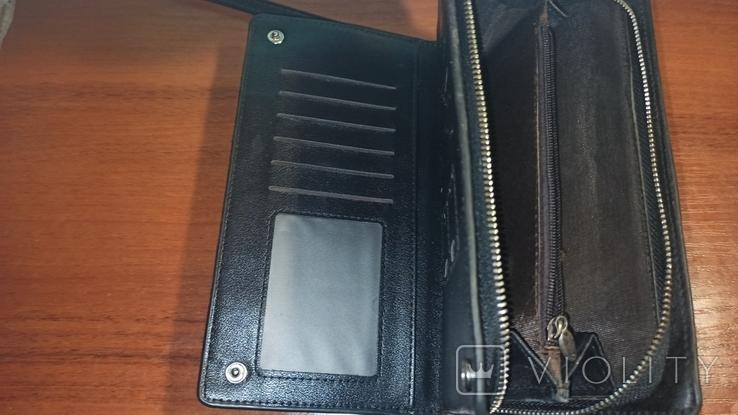 Кожаная борсетка, портмоне,карточница, фото №6