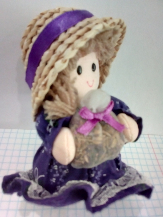 Лялька з сушеними квітами, фото №3