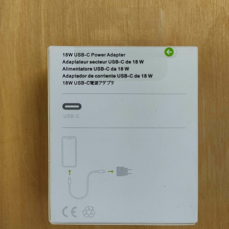 Зарядное устройство Apple Power Adapter USB-C 18W (MU7V2ZM/A), photo number 2