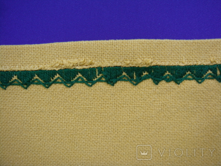 Большая салфетка горчичного цвета, вышивка, размер 39,5 х 49 см., фото №8