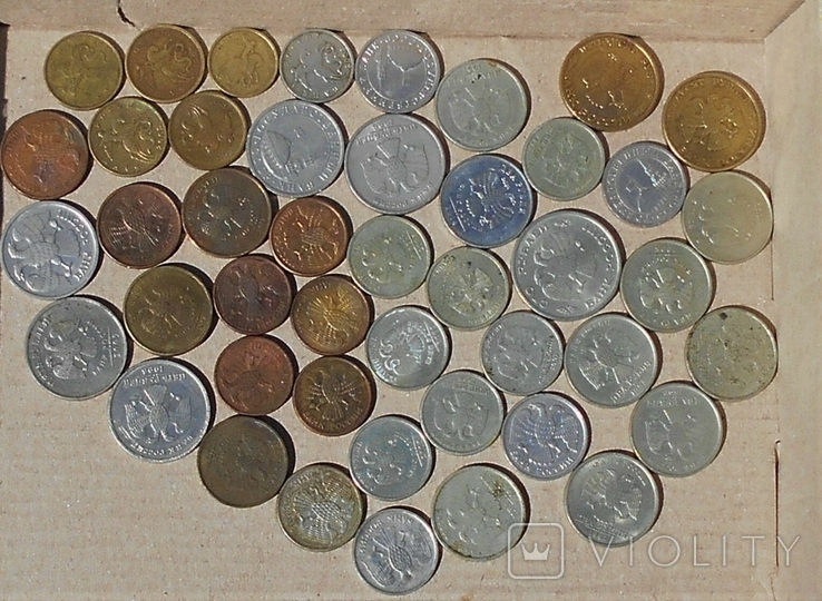 Монеты рубли 1991-2014г 45шт.