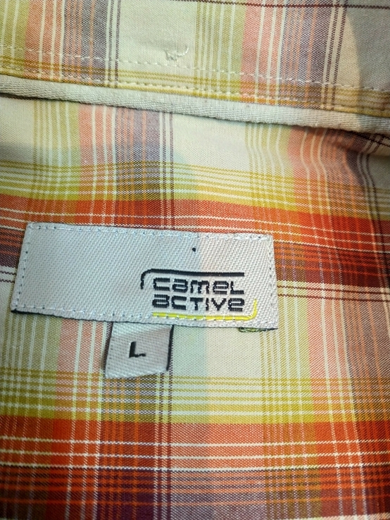 Рубашка кирпичная клетка CAMEL ACTIVE коттон p-p L, numer zdjęcia 9