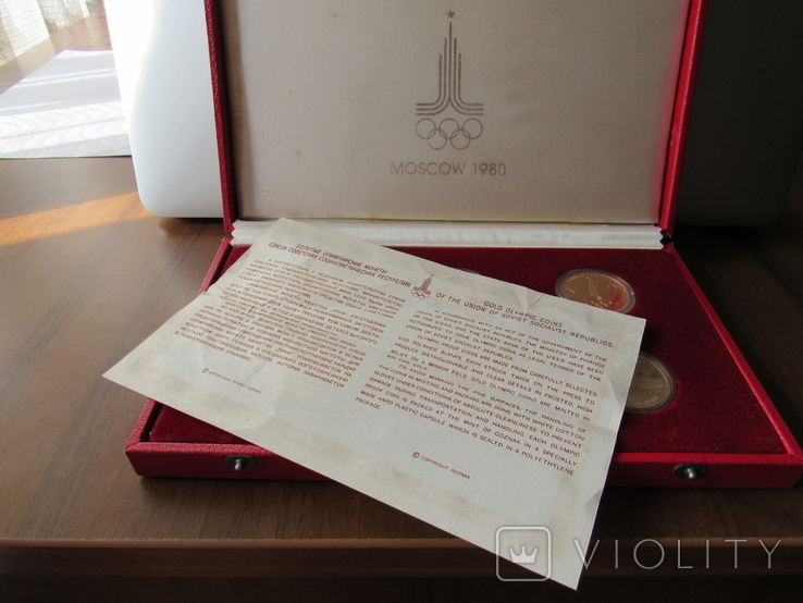 Набор 100 рублей Олимпиада 1980 г. PROOF (сертификат), фото №8
