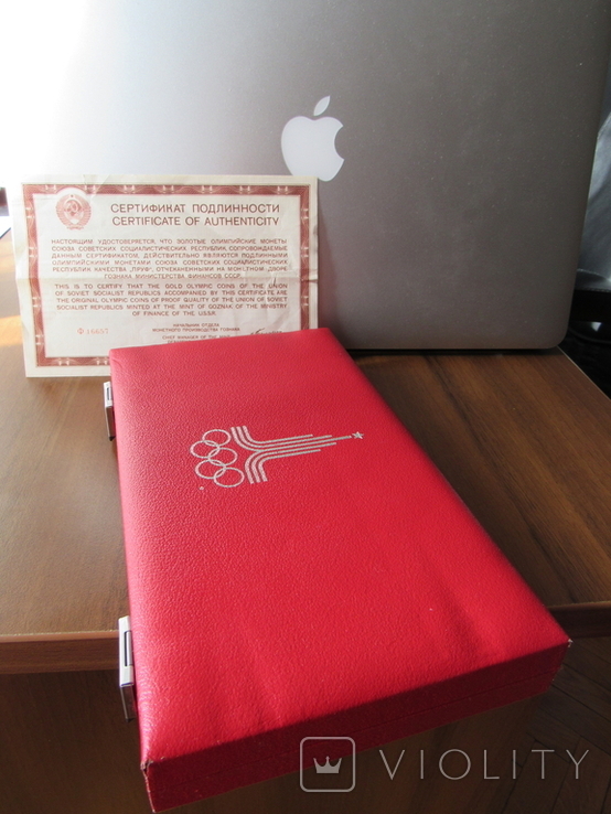 Набор 100 рублей Олимпиада 1980 г. PROOF (сертификат), фото №11