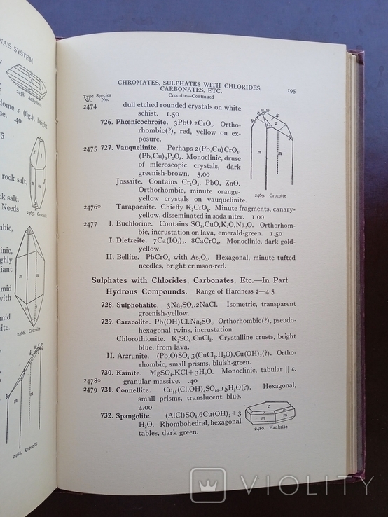 Каталог мінералів Complite Mineral Catalog Foote 1909 рік, фото №10