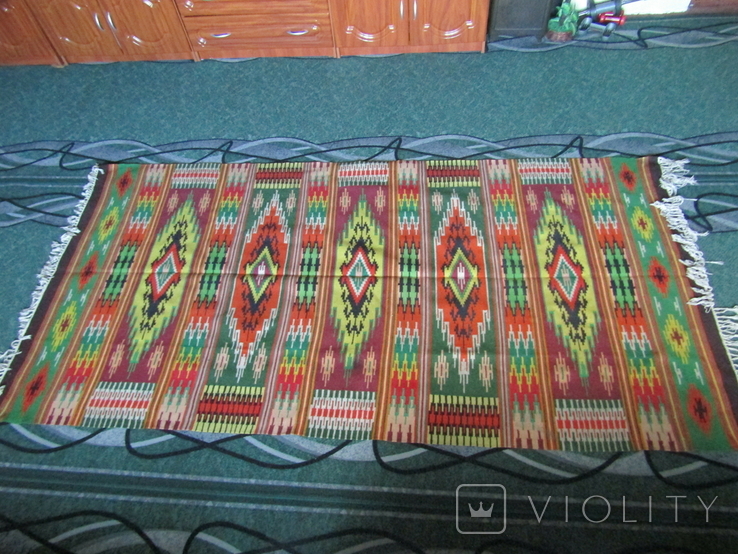 Старовинний шерстяний килим., фото №3