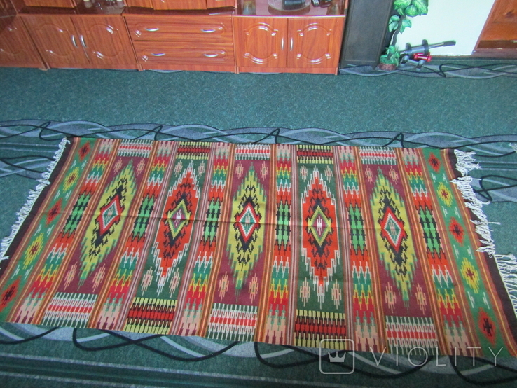 Старовинний шерстяний килим., фото №4