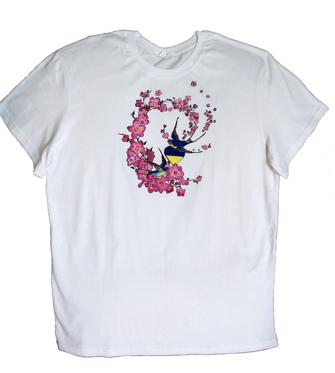 Жіночі футболки з малюнком футболки з малюнком ручна робота, фото №6
