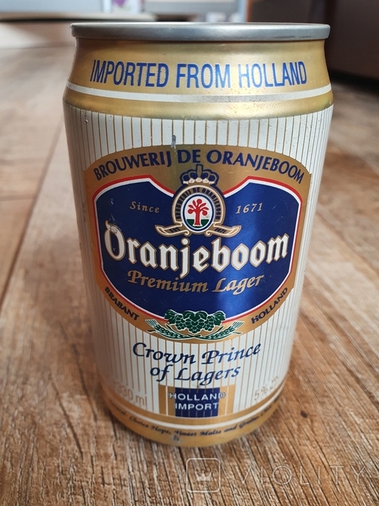 Пивная баночка "Oranjeboom" 0,33 л, 1994 год, фото №2