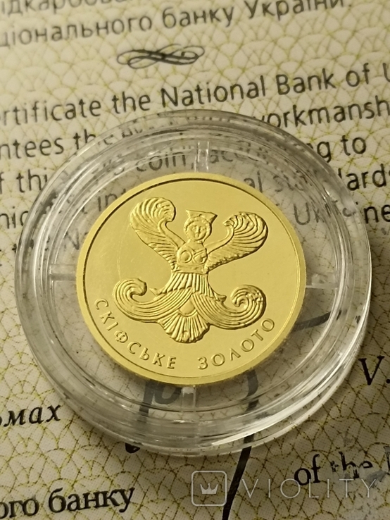 2 гривні 2008 року.Скіфське золото "Богиня Апі"