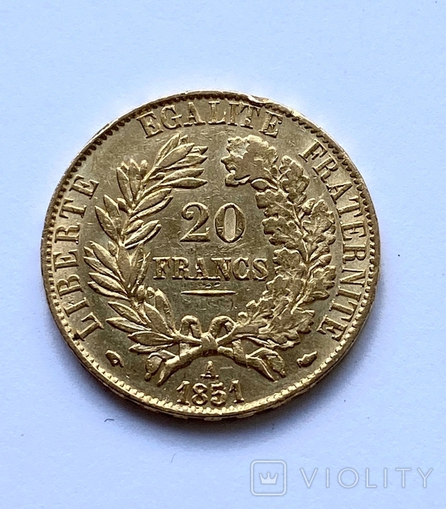 20 франків 1851 А., photo number 6