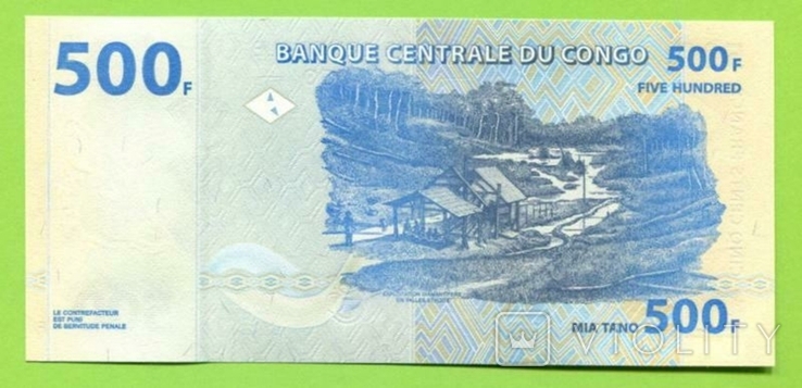 Конго 500 франков 2013, фото №3