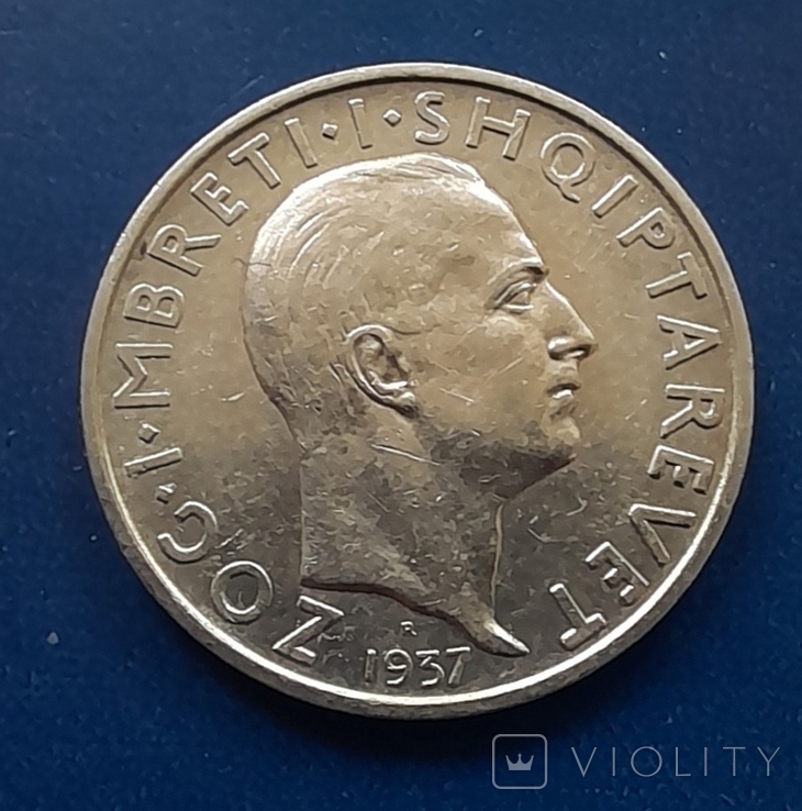 Албания 1 франг 1937, фото №4