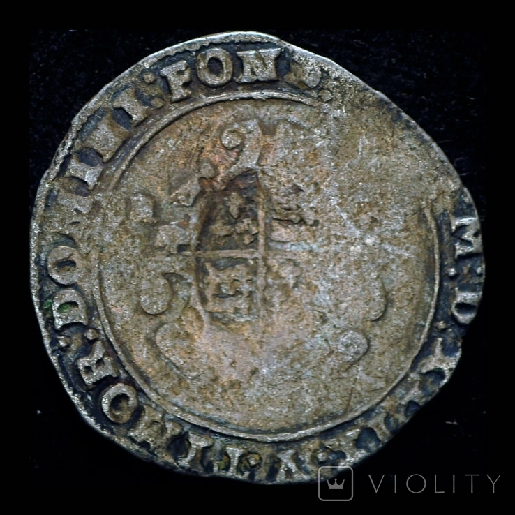 Англия шиллинг Эдварда VI 1549 серебро, фото №9