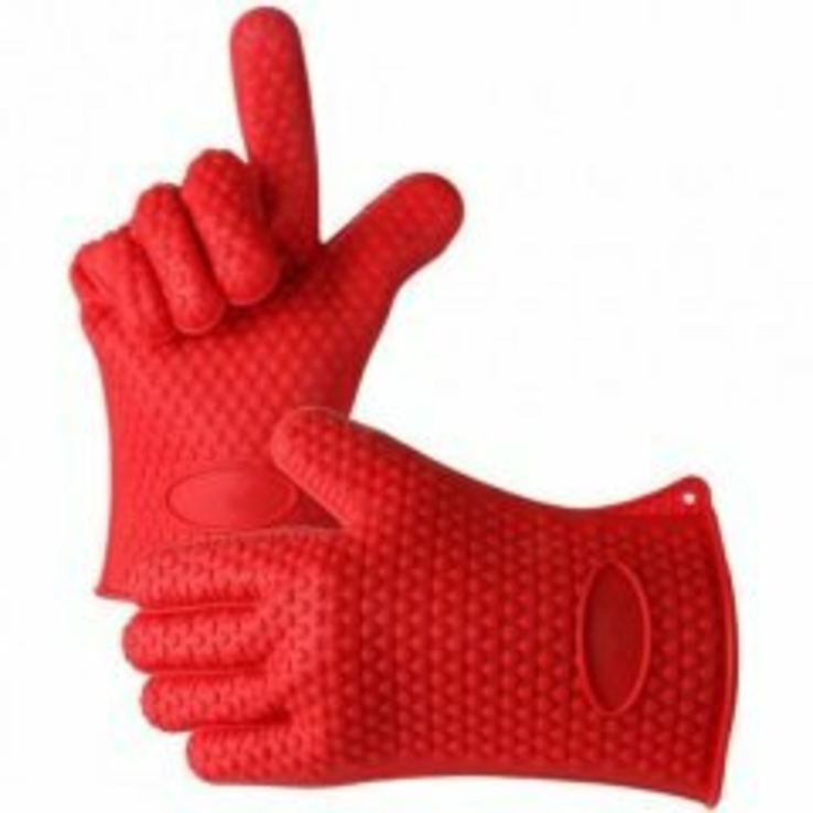 Перчатки-прихватки силиконовые термостойкие Нot Hands Красные 7707, photo number 9