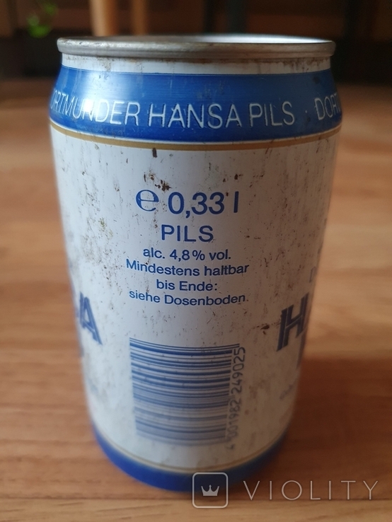 Пивная баночка "Hansa Pils", 0,33 л, фото №5