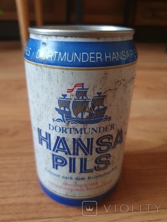 Пивная баночка "Hansa Pils", 0,33 л, фото №2