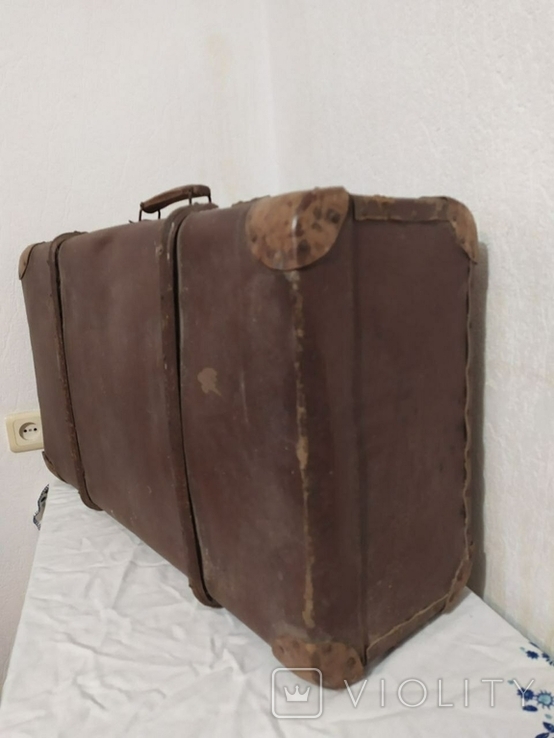Валіза, чемодан, саквояж, "каретний", Німеччина, вінтаж, фото №4