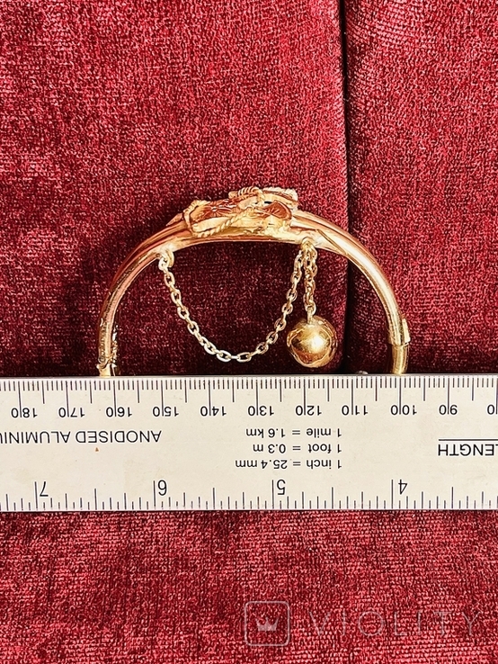 Bracelet Anchor silver 84 hallmark gilding, photo number 6