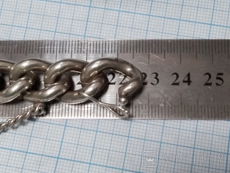 Срібний браслет ( 925* / 23 см. / 104,77грм.), фото №5