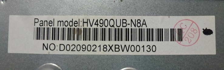 Плата T-CON HV490QUB-N8A Ergo 49CU6500, фото №4