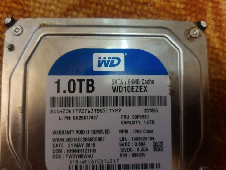 HDD 1 Tb WD, photo number 2