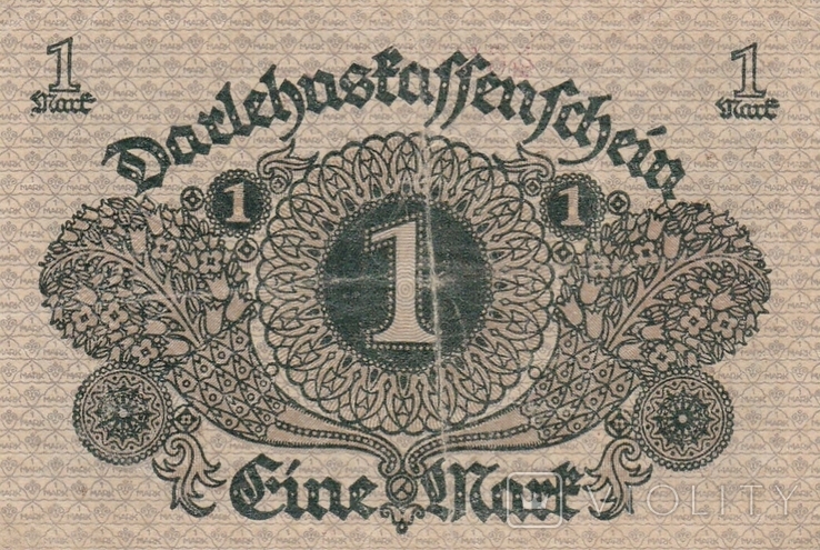 1 марка 1920 года ( Германия )., фото №3