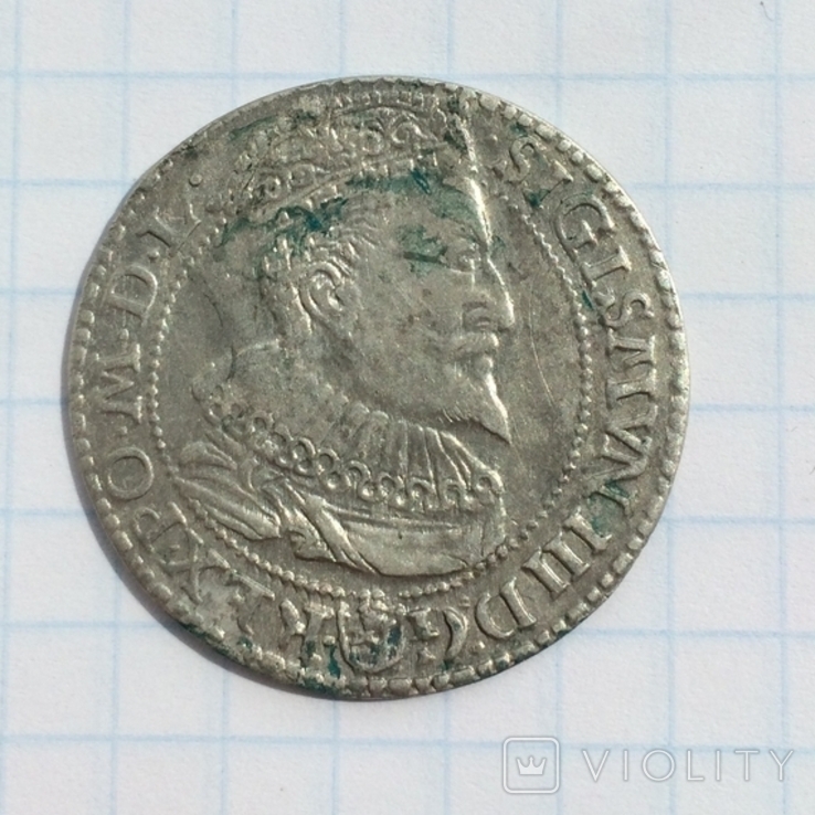 Шостак 1596 ( шестак, 6 грош), фото №4