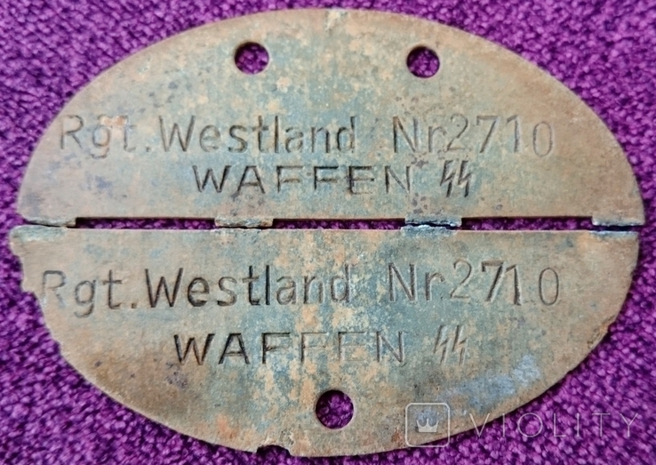 Жетон Rgt. Westland Waffen SS, фото №3