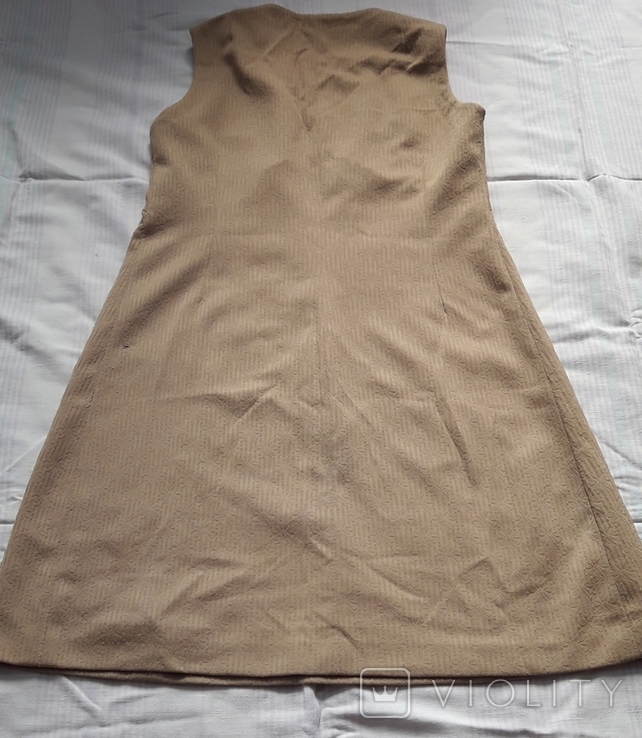 Винтажное платье индпошив мода 70-е, кремплен, фото №8
