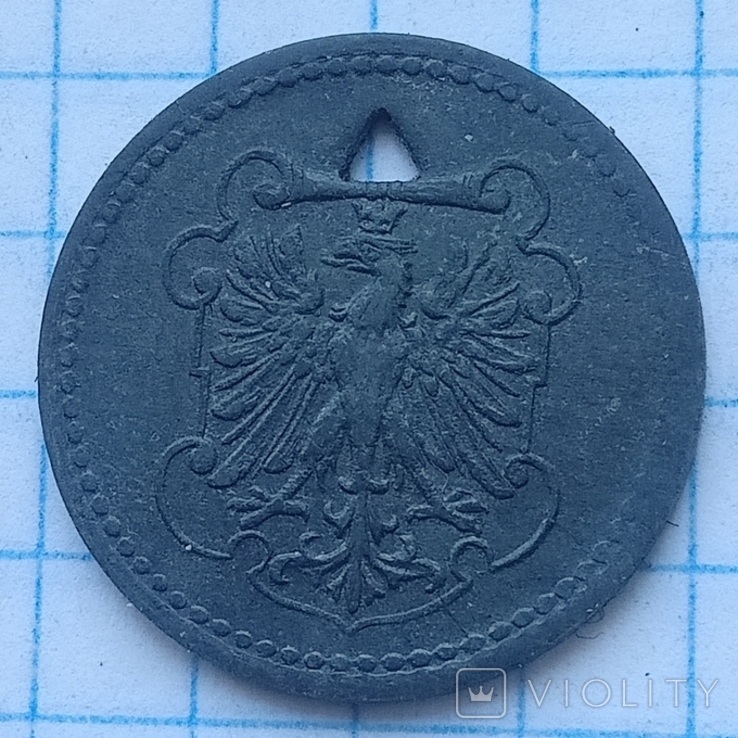 10 пфеннигов 1917г.Франкфурт, фото №4