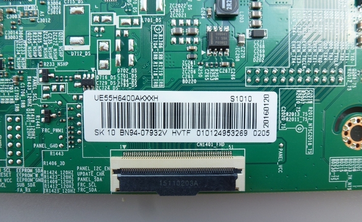 Main board BN41-02156, BN41-02156A, BN94-07932V Samsung UE55H6400, photo number 4