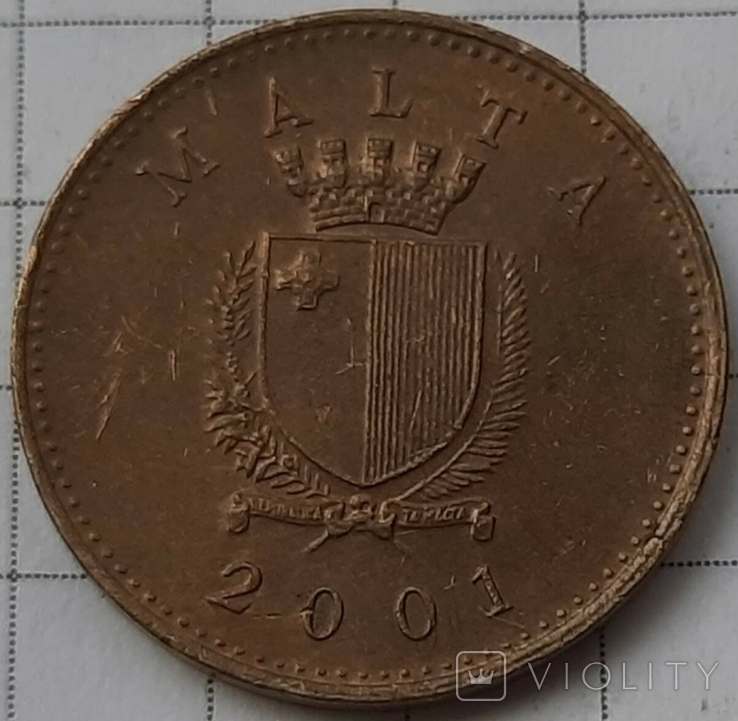 Мальта 1 цент, 2001, фото №3