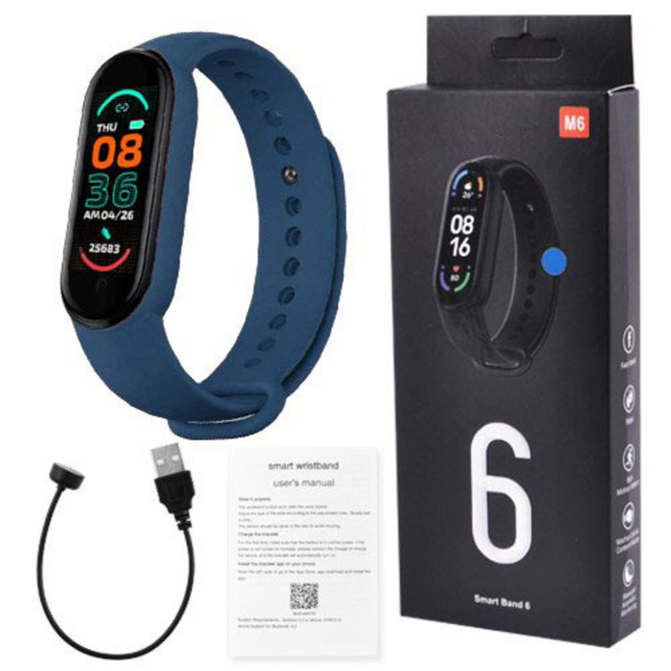 Фитнес браслет FitPro Smart Band M6 (смарт часы, пульсоксиметр, пульс)., numer zdjęcia 4