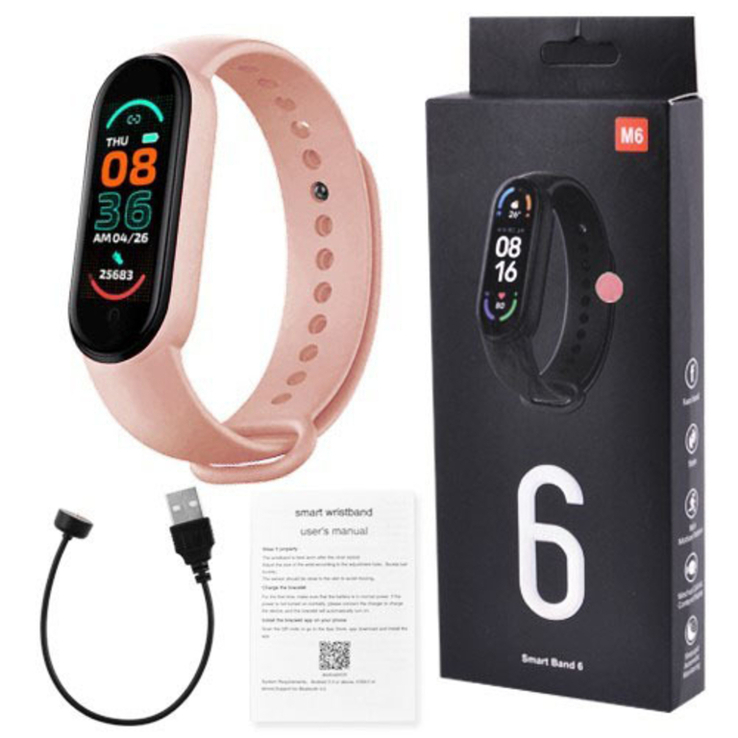 Фитнес браслет FitPro Smart Band M6 (смарт часы, пульсоксиметр, пульс)., фото №5