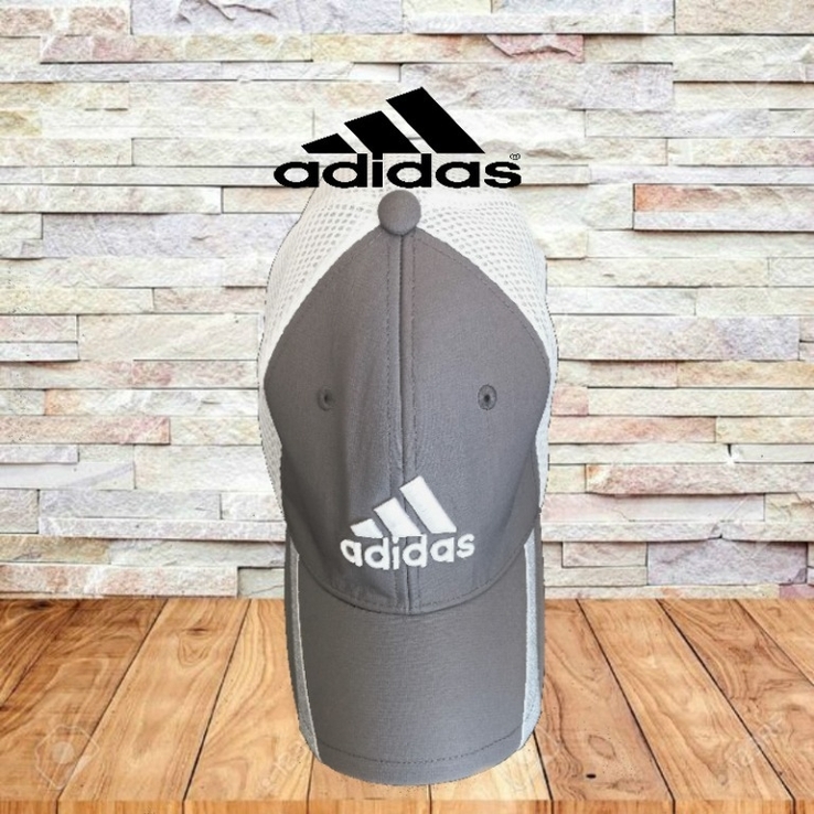 Adidas golf Красивая кепка мужская серо белая 6 клинка L/XL, фото №2