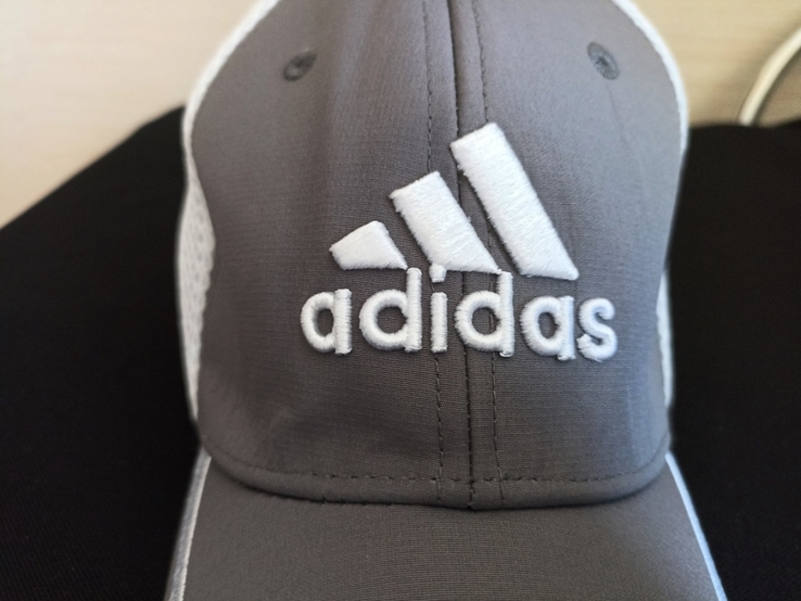 Adidas golf Красивая кепка мужская серо белая 6 клинка L/XL, фото №5