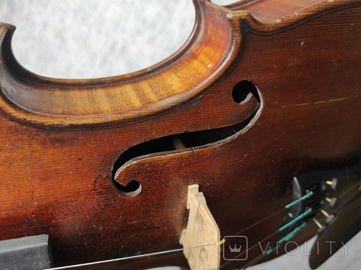 Антикварная Мастеровая скрипка 18 века, фото №5