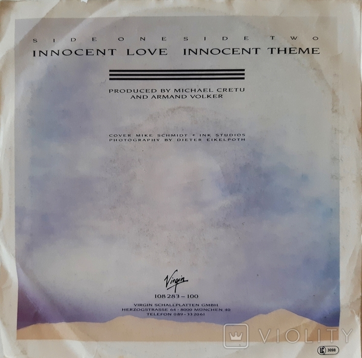 Sandra - Innocent Love - 1986. (EP). 7. Vinyl. Пластинка. Germany