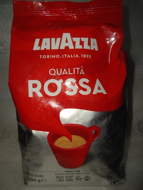 Кофе в зернах Lavazza Qualita Rossa 1 кг, numer zdjęcia 2