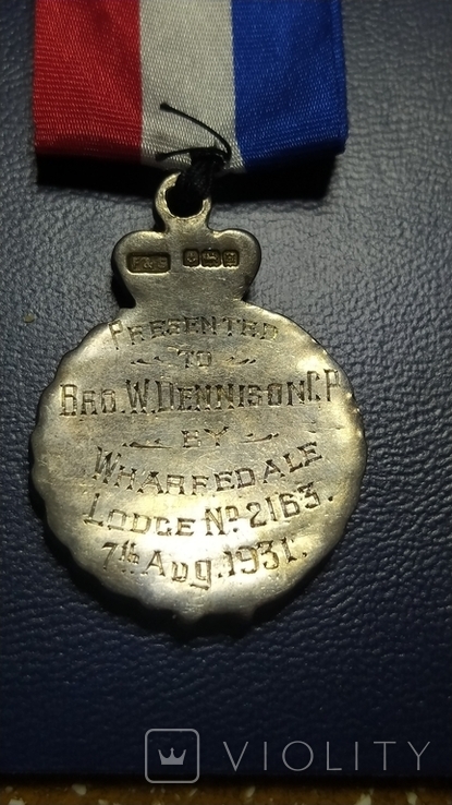 Масонська медаль. Срібло, 1931 (W1), фото №6