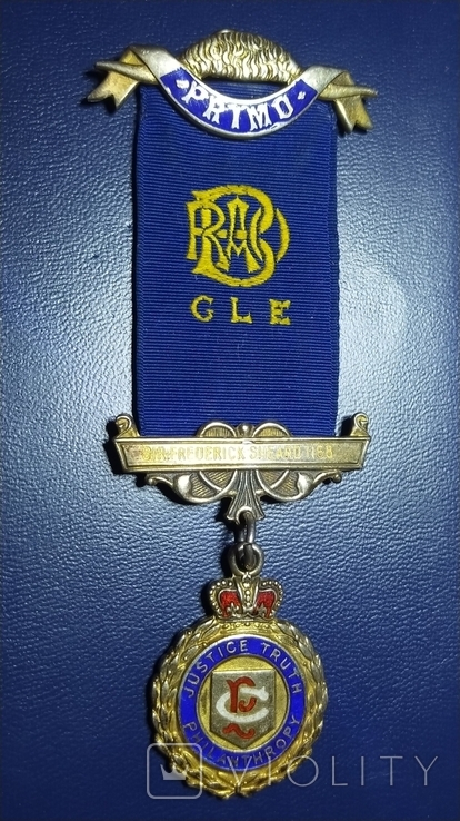 Масонська медаль. Срібло, 1955 (W1), фото №2