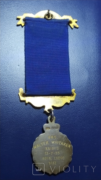 Масонська медаль. Срібло, 1955 (W1), фото №5