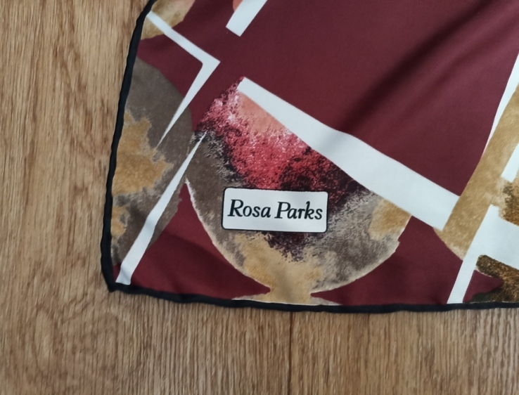 Rosa Parks Атласный красивый большой платок шов роуль Турция, фото №7
