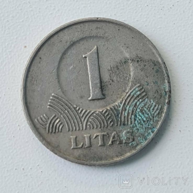 Литва 1 лит 1999, фото №2