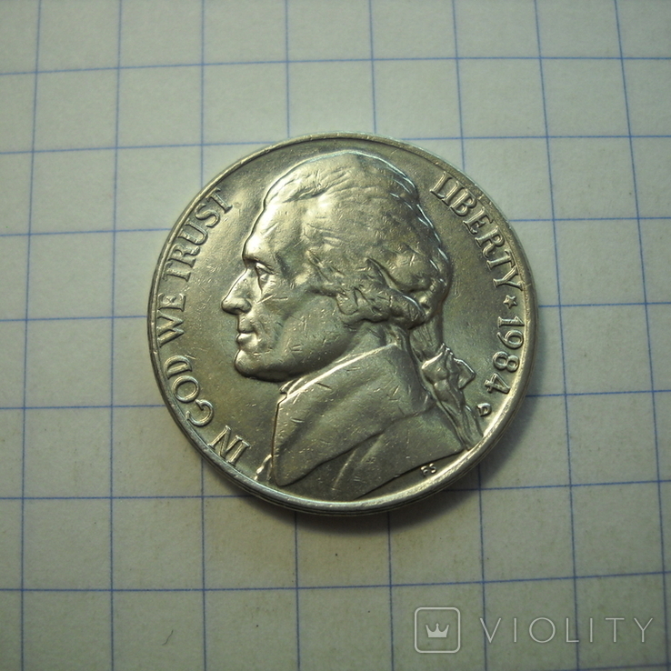 США, 5 центов 1984 г.(D)